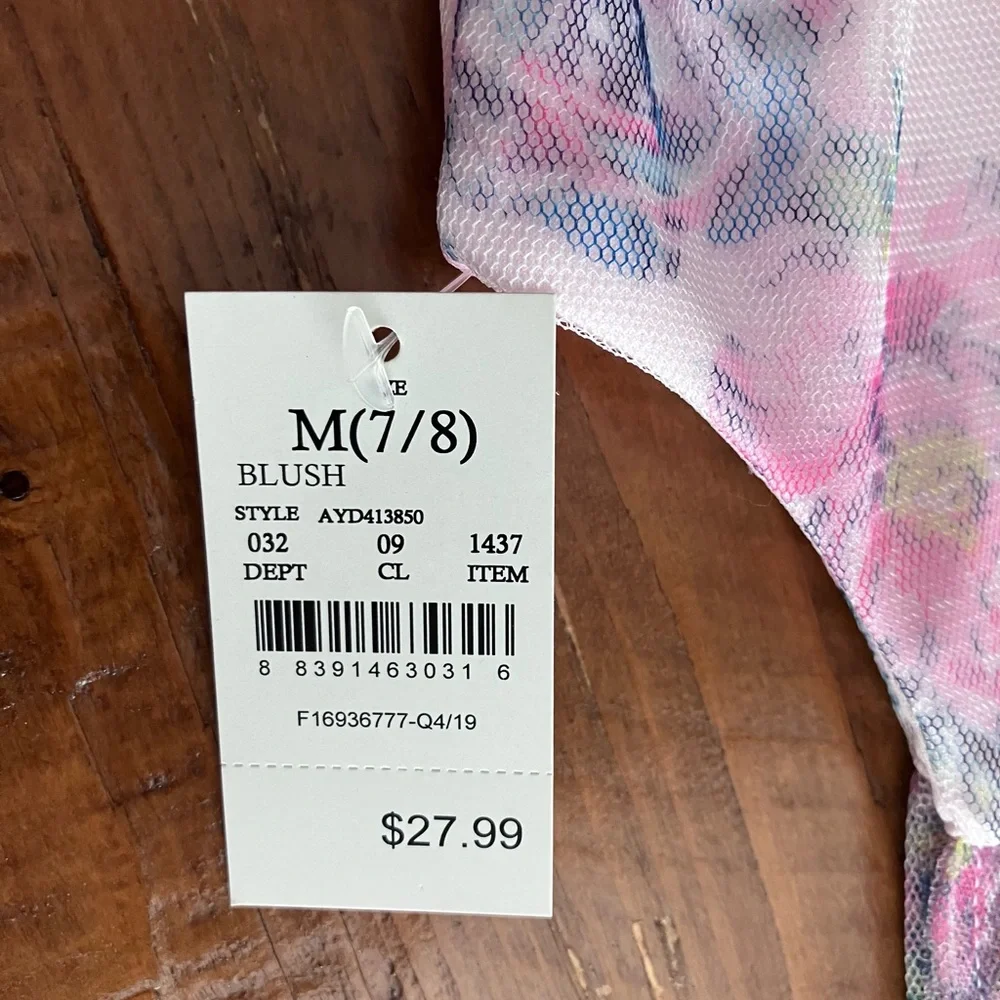 Girls pink spring floral dress girls size 7/8 - Picture 6 of 13